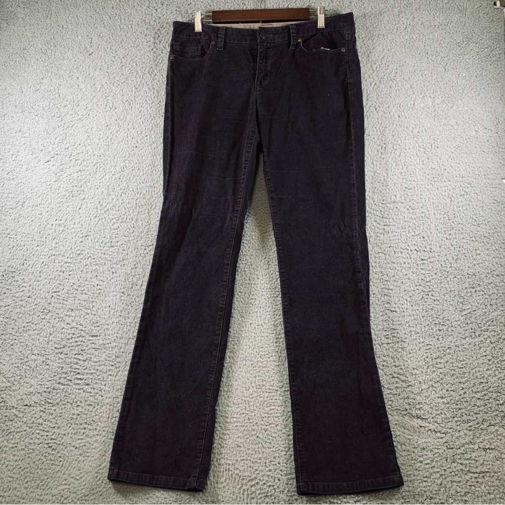 Gap Jeans Women's Limited Edition Corduroy Mid Rise Zip Fly Brown Size 8 *Flaw‎
